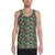 Tropical Monstera Leaf Green Mix Hawaii Men's Tank Top AH White - Polynesian Pride