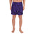 Polynesian Maori Lauhala Violet Men's Athletic Long Shorts Art - Polynesian Pride