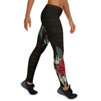 American Samoa Hibiscus Leggings - Polynesian Pride