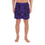 Polynesian Symmetry Violet Men's Athletic Long Shorts Art - Polynesian Pride