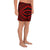 Polynesian Tatau Red Men's Athletic Long Shorts - Polynesian Pride