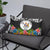 Niue Pillow - Coat Of Arms With Tropical Flowers - Polynesian Pride