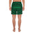 Polynesian Seamless Green Men's Athletic Long Shorts - Polynesian Pride