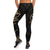 Polynesian Hawaii Women's Legging - Gold Tribal Wave - Polynesian Pride