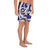 Polynesian Maori Ethnic Ornament Violet Men's Athletic Long Shorts - Polynesian Pride