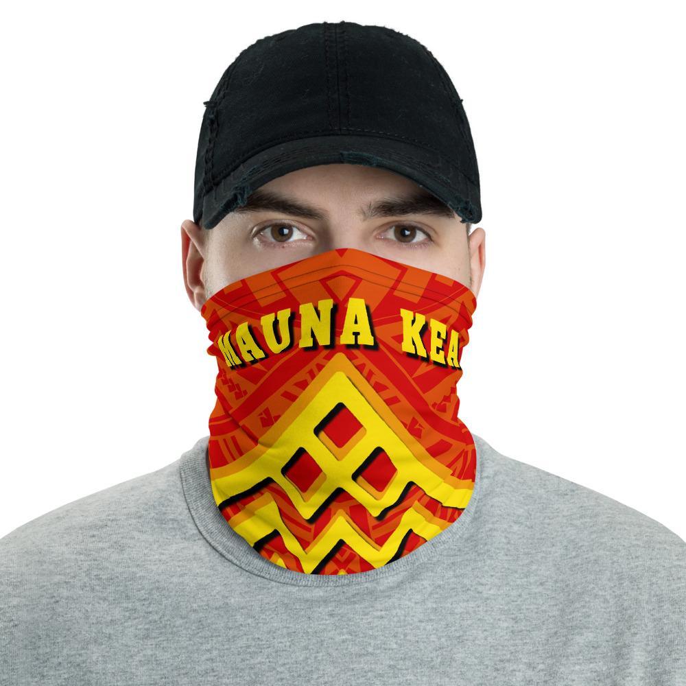 Hawaiian Bandana Mauna Kea Culture Polynesian Neck Gaiter - AH - Red One Size Red - Polynesian Pride