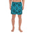 Polynesian Kakau Turtle Blue Men's Athletic Long Shorts Art - Polynesian Pride