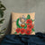 Pohnpei Micronesian Pillow - Hibiscus Coat of Arm Pillow 22 x 22 Beige - Polynesian Pride