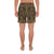 Polynesian Symmetry Gold Men's Athletic Long Shorts - Polynesian Pride