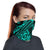 Hawaiian Bandana - Polynesian Curly Tatau Turquoise Neck Gaiter - Polynesian Pride