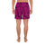 Polynesian Maori Lauhala Pink Men's Athletic Long Shorts - Polynesian Pride