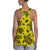 Polynesian Turtle Palm And Sea Pebbles Yellow Hawaii Women's Racerback Tank Top - Polynesian Pride