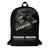 American Samoa Polynesian Custom Personalised Backpack - Black Eagle Black - Polynesian Pride