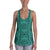 Polynesian Symmetry Turquoise Hawaii Women's Racerback Tank Top Art - Polynesian Pride