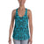 Polynesian Kakau Turtle Blue Hawaii Women's Racerback Tank Top Art - Polynesian Pride