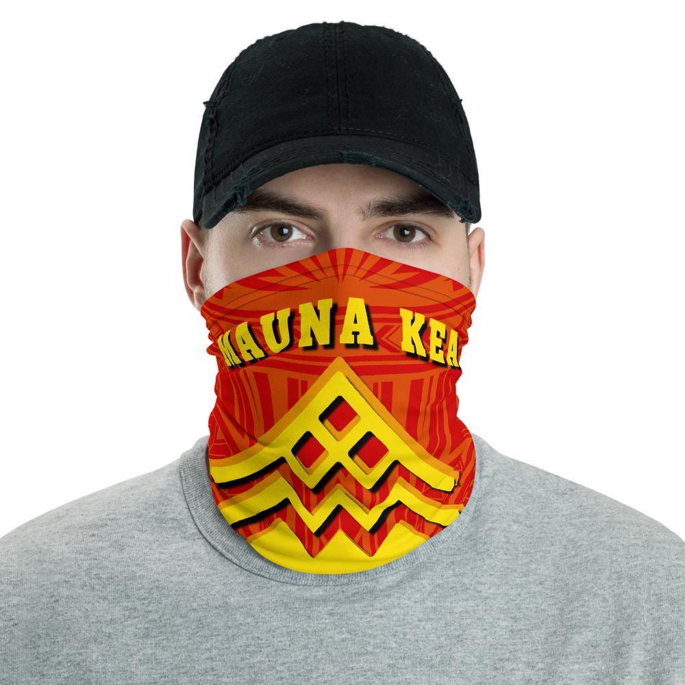 Hawaiian Bandana Mauna Kea Polynesian Protector Neck Gaiter One Size Red - Polynesian Pride