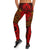 American Samoa Leggings - Red Shark Polynesian Tattoo - Polynesian Pride