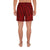 Polynesian Nation Red Men's Athletic Long Shorts - Polynesian Pride