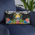 Nauru Pillow - Coat Of Arms With Tropical Flowers - Polynesian Pride