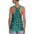 Polynesian Hawaiian Style Tribal Tattoo Turquoise Hawaii Women's Racerback Tank Top - Polynesian Pride