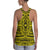 Polynesian Seamless yellow Hawaii Women's Racerback Tank Top - Polynesian Pride