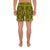 Polynesian Symmetry Yellow Men's Athletic Long Shorts - Polynesian Pride