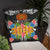 Papua New Guinea Pillow - Coat Of Arms With Tropical Flowers - Polynesian Pride