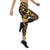 Guam Polynesian Leggings - Guam Gold Seal with Polynesian Tattoo - Polynesian Pride