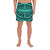 Polynesian Seamless Turquoise Men's Athletic Long Shorts Art - Polynesian Pride