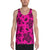 Polynesian Turtle Palm And Sea Pebbles Pink - Hawaii Men's Tank Top Pink - Polynesian Pride