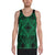 Polynesian Plumeria Mix Green Black - Hawaii Men's Tank Top Green - Polynesian Pride