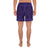 Polynesian Symmetry Violet Men's Athletic Long Shorts - Polynesian Pride