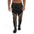 Hawaii Polynesian Sweatpant - Gold Tribal Wave Unisex Black - Polynesian Pride