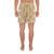 Polynesian Plumeria Mix Gold Men's Athletic Long Shorts - Polynesian Pride