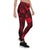 Tonga Polynesian Leggings - Tonga Red Seal with Polynesian tattoo Red - Polynesian Pride