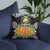 Nauru Pillow - Coat Of Arms With Tropical Flowers - Polynesian Pride