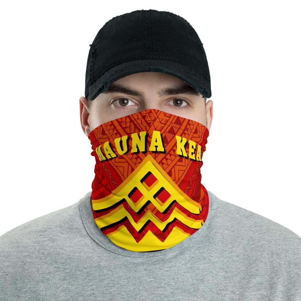 Hawaiian Bandana Mauna Kea Fighting Neck Gaiter - AH - Red One Size Red - Polynesian Pride