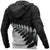 Aotearoa Hoodie Silver Fern Maori Pattern - Polynesian Pride