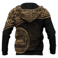 Polynesian American Samoa Hoodie Yellow Curve - Polynesian Pride