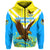 Custom Papua New Guinea Mount Hagen Eagles Zip Hoodie Wamp Nga Rugby Blue, Custom Text and Number LT8 - Polynesian Pride