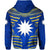 Nauru Polynesian Flag Zip Hoodie Creative Style Blue LT8 - Polynesian Pride