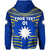 Custom Nauru Polynesian Flag Zip Hoodie Creative Style Blue, Custom Text and Number LT8 - Polynesian Pride