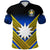 Custom Nauru Polynesian Flag Polo Shirt Creative Style Gradient Blue, Custom Text and Number LT8 - Polynesian Pride