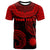 Nauru Custom T Shirt Unique Serrated Texture Red Unisex Red - Polynesian Pride