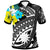 Nauru Polo Shirt Polynesian Pattern Black Color Unisex Black - Polynesian Pride