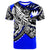 Nauru T Shirt Tribal Jungle Blue Pattern Unisex Blue - Polynesian Pride