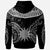 Nauru Custom Hoodie Serrated Pattern White Color Unisex Black - Polynesian Pride