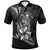 Nauru Polo Shirt Fish With Plumeria Flowers Style Unisex Black - Polynesian Pride