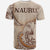 Nauru T Shirt Hibiscus Flowers Vintage Style - Polynesian Pride