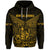 New Caledonia Zip Hoodie Simple Style Gold LT8 - Polynesian Pride